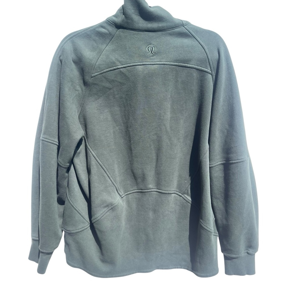LULULEMON Green Half-Zip funnel neck  jacket M L medium large - Picture 3 of 4